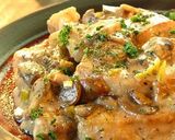 A picture of step 6 of Pork and Mushrooms in Lemon Cream Sauce.