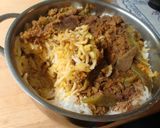 A picture of step 6 of Authentic Iranian Dish: Cinnamon-Scented Tomato Rice Pilaf.