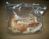 A picture of step 1 of Cheap & Easy! Rusk-Style Bread Crusts Made in the Microwave.