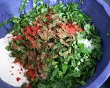 A picture of step 2 of Lauki Palak Paratha (bottelgourd).