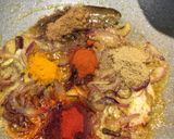 A picture of step 4 of Railway mutton curry.