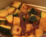 A picture of step 3 of Itoko-ni Pumpkin and Azuki bean.