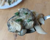 Une image de l'étape 7 de 🌿Champignons et tofu fumé façon sauce Stroganoff.