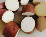 A picture of step 1 of Steam Sweet Potatoes 🍠🍠.