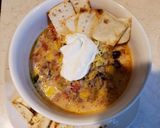 A picture of step 4 of Keto THM Queso Taco Soup.