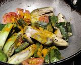 A picture of step 1 of Sabzi Khatta meetha (sweet and tangy Vegetable stew).