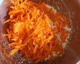 A picture of step 1 of Carrot besan chilla.