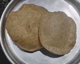A picture of step 3 of Poori.