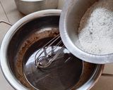 A picture of step 3 of Millet Dark Chocolate Pancakes.