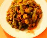 A picture of step 13 of Okra Masala(Bhindi).