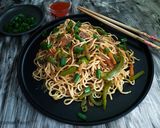 A picture of step 9 of Street style vegetable chowmein/ Vegetable noodles.