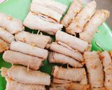Hình bước làm 5 của món Kim tiền với bún(chay)