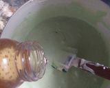 Foto langkah ke 3 dari resep Bolu Kukus Pandan Keju Lumer.