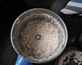 A picture of step 3 of Sirru keerai kootu/ Amaranth leaves curry.
