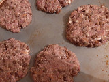 Hamburguesa de lenteja y carne picada