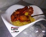 A picture of step 4 of Plain noddles with grilled pepper chicken.