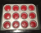 A picture of step 5 of Eggless red velvet muffins.
