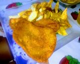 Foto del paso 4 de la receta: Milanesas con fritas al disco