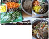 Foto langkah ke 8 dari resep Japchae 잡채 (Korean Stir Fried Glass Noodles with Beef and Vegetables).