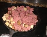 A picture of step 3 of Fried Corn Beef and Potatoes.