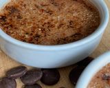 A picture of step 4 of Pierre Hermé’s Chocolate Crème Brûlée.