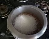 A picture of step 3 of Meetha daliya (lapsi).