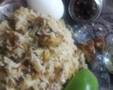 A picture of step 3 of Chicken fried rice.