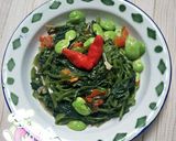 Foto langkah ke 6 dari resep Tumis Kangkung Pete.
