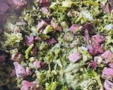 Foto del paso 4 de la receta: FIDEOS 🎀MOÑOS🎀 CON BROCOLI 🥦AJO🧄Y PANCETA AHUMADA🥓