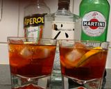 A picture of step 2 of The Unusual Negroni.