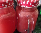 A picture of step 3 of Watermelon mocktail.