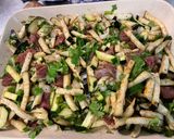 A picture of step 13 of Zucchini and Eggplant Gratin with Beef and Cilantro.
