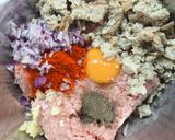Spárgás-burgonyás felfújt burratával és húspogácsával recept fázis 4 fotója