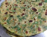 A picture of step 4 of Palak Paratha.