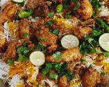 A picture of step 6 of Spicy Chicken Biryani 😋😋.