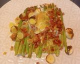 Foto del paso 3 de la receta: Espárragos verdes con jamón y huevo en Airfryer