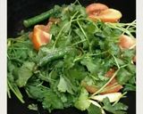 A picture of step 2 of Thecha (Maharashtrian Chutney).