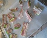 Cukkini-bacon virág recept fázis 2 fotója