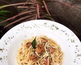 Foto langkah ke 8 dari resep Creamy Shrimp Alfredo Pasta.