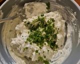 A picture of step 2 of Veg cream salad.