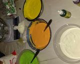 Foto langkah ke 5 dari resep Tart karakter rasa rainbow cake.