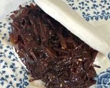 A picture of step 7 of Korean style glazed beef.