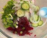 A picture of step 3 of Beetroot Salad.