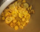 A picture of step 2 of Air-Fried Yellow Squash.