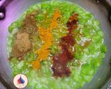 A picture of step 4 of Galka Sev nu Shak - Kathiyawadi Sponge Gourd Sev Curry.
