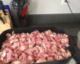 A picture of step 2 of Mateo's Pork Green Chile.