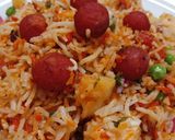 A picture of step 4 of Moti pulao.