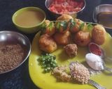 A picture of step 3 of Rasam Vada.