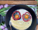 A picture of step 3 of Valentine's Day Breakfast | Fried Egg Flower.