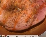 A picture of step 1 of Ham-steak.🙂.